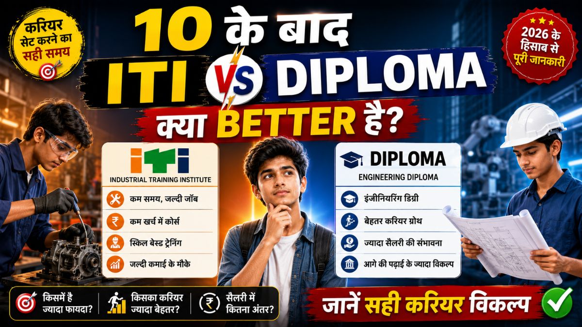 10 Ke Baad ITI Ya Diploma Kya Better Hai?