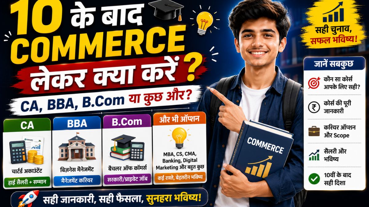 10 ke baad commerce lekar kya kre?
