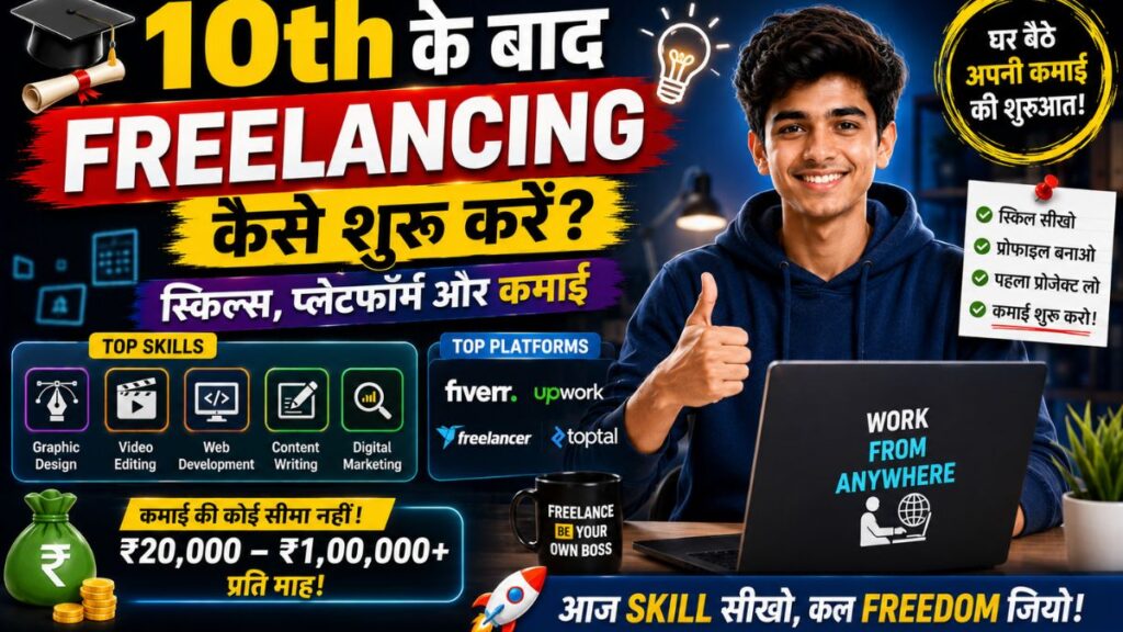 10th ke baad freelancing kaise shuru kare