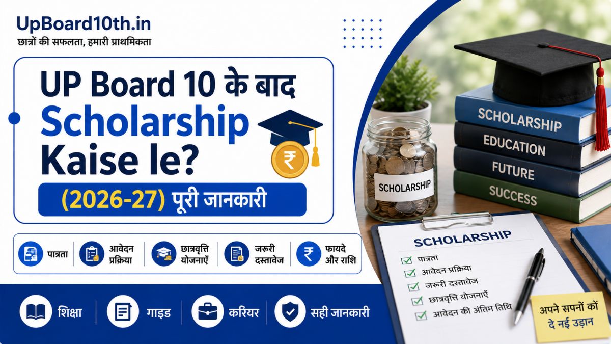 UP Board 10 ke baad Scholarship Kaise le