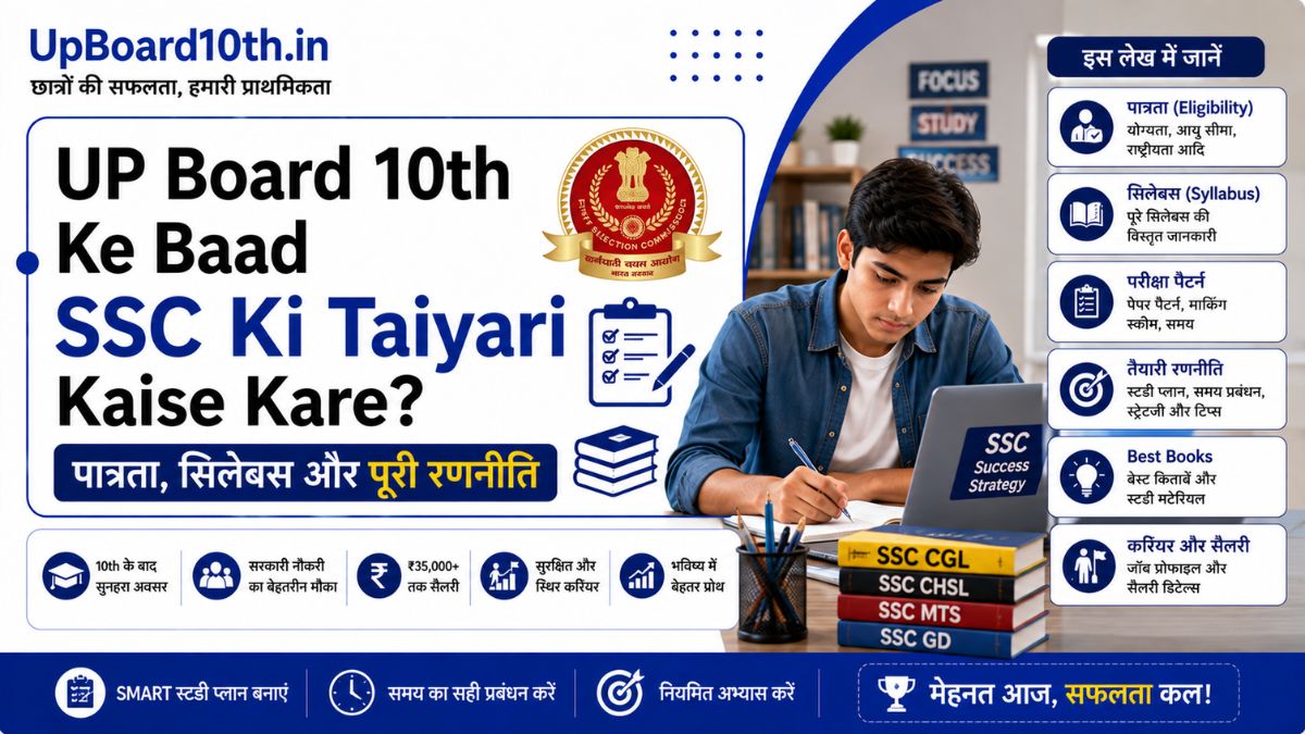 UP Board 10th Ke Baad SSC Ki Taiyari Kaise Kare?
