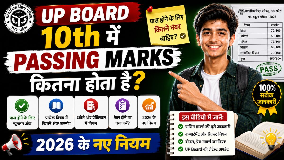 UP Board 10th me passing marks kitna hota hai?