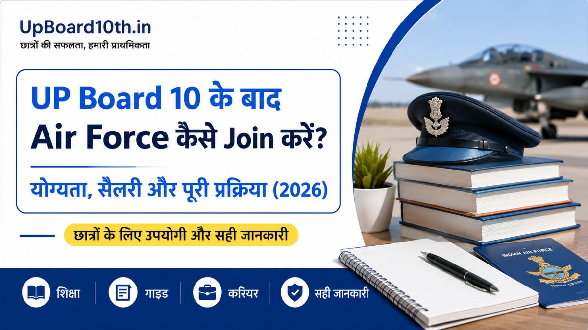 UP Board 10 ke baad Air Force kaise Join Kare?