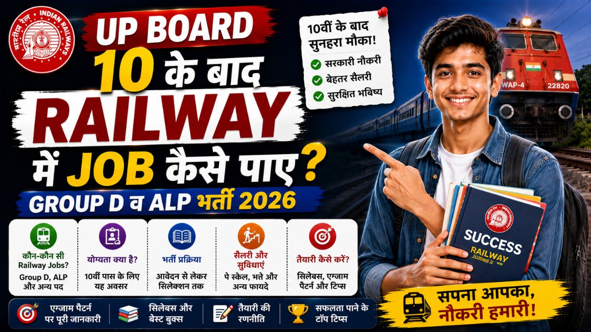 Up Board 10 ke baad Railway me Job kaise paye