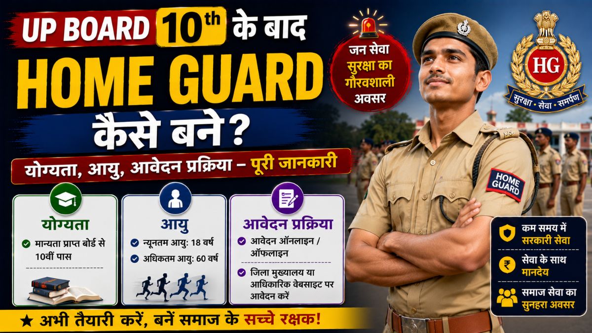 Up Board 10th ke baad Home Guard kaise bane