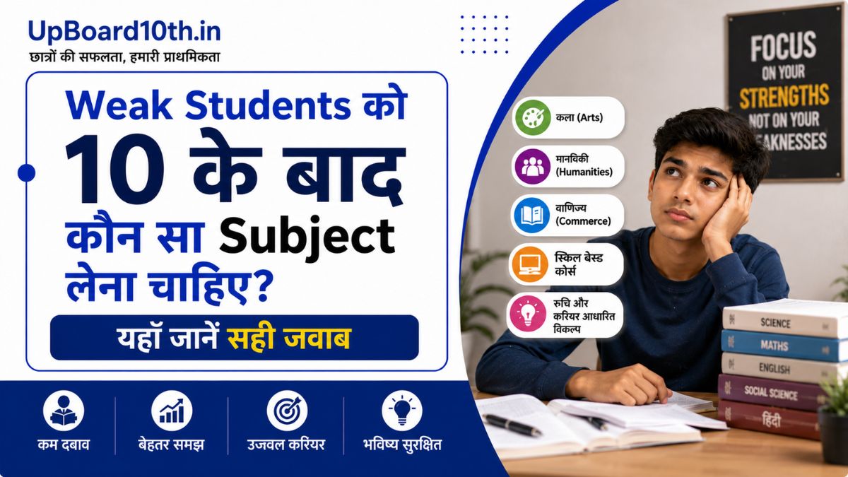 Weak Students ko 10 ke Baad kon sa Subject Lena Chahiye?