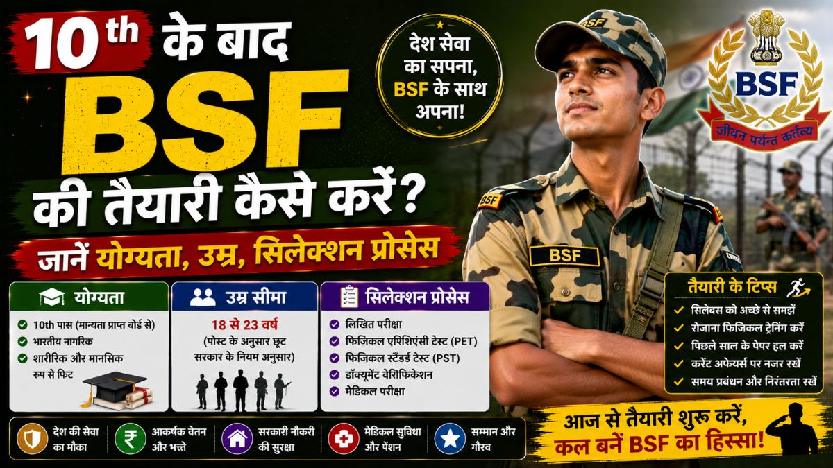 10th ke baad BSF ki Taiyari kaise kare?
